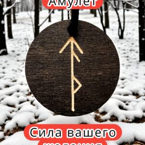 Амулет с рунами «Удачные переговоры» — дерево