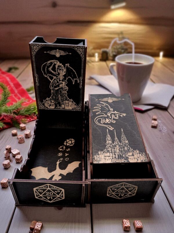 Dice Tower «Дракон и замок» — дерево