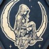 Алтарный поднос-органайзер с крышкой Девушка на луне