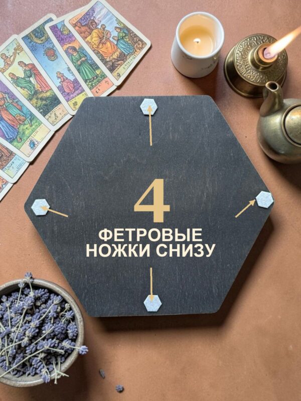 Алтарный поднос-органайзер с крышкой Ведьма с книгой