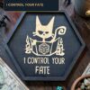 Поднос для кубиков DnD с крышкой, надпись I Control Your Fate