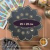 15400359458.jpg Алтарная доска Мандала мира для кристаллов, деревянная, чёрная, с русским текстом