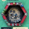 Dice Tray с отделениями, деревянный лоток для DnD, Dungeon Master, фигура и дракон