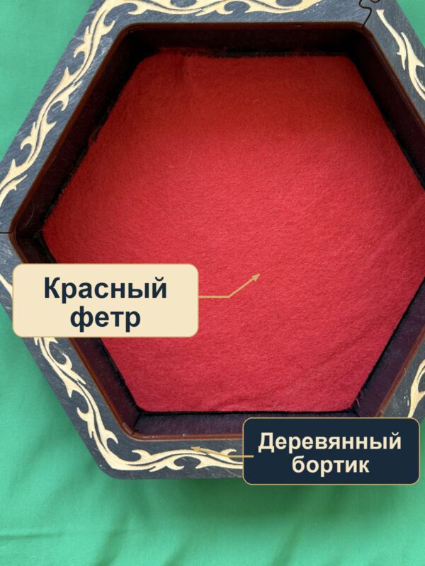 15419944513.jpg Дайстрей для кубиков DnD, красный фетр